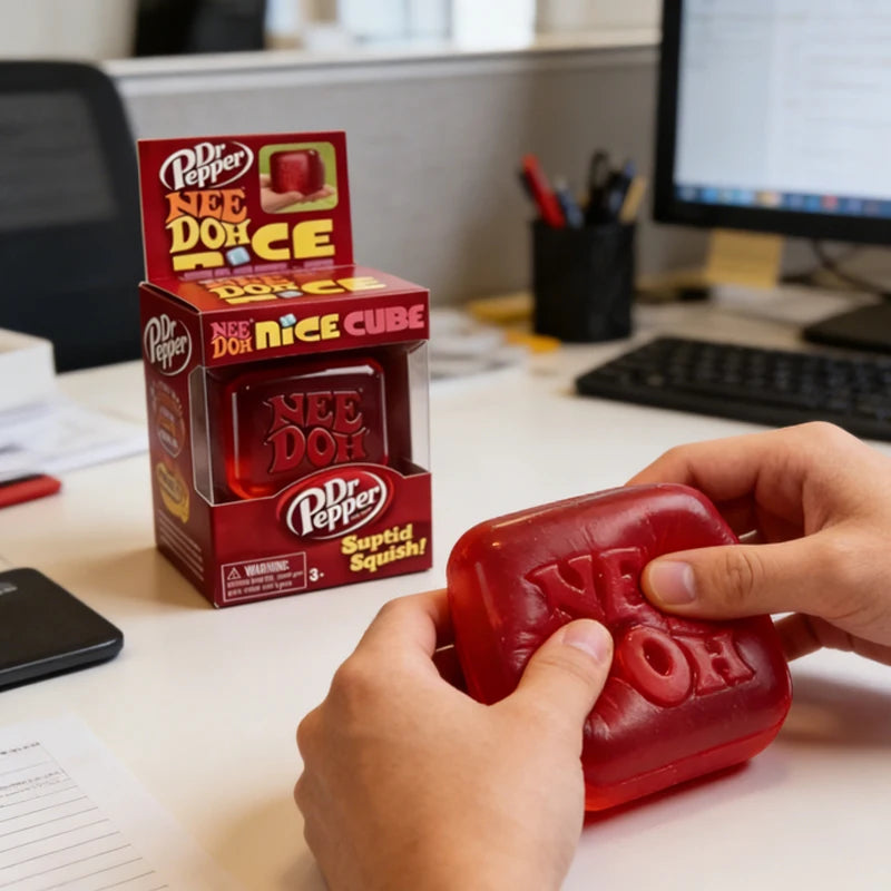 NeeDoh Squishy Stress Relief Fidget Cube – Dr. Pepper / Sprite